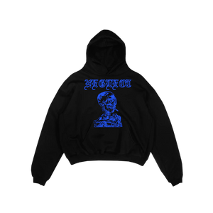 BLACK BURNING CIGARETTE HEAVYWEIGHT HOODIE