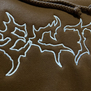 SADDLE EMBROIDERED OUTLINE HEAVYWEIGHT HOODIE