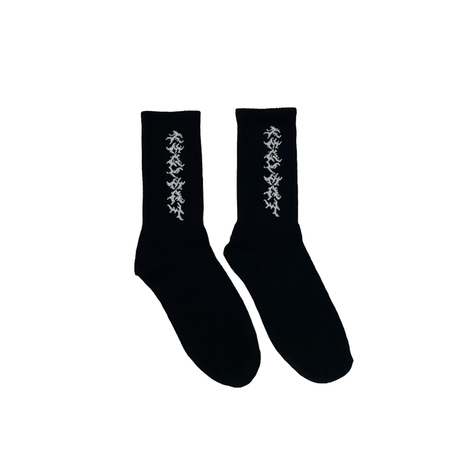 BLACK LOGO SOCKS